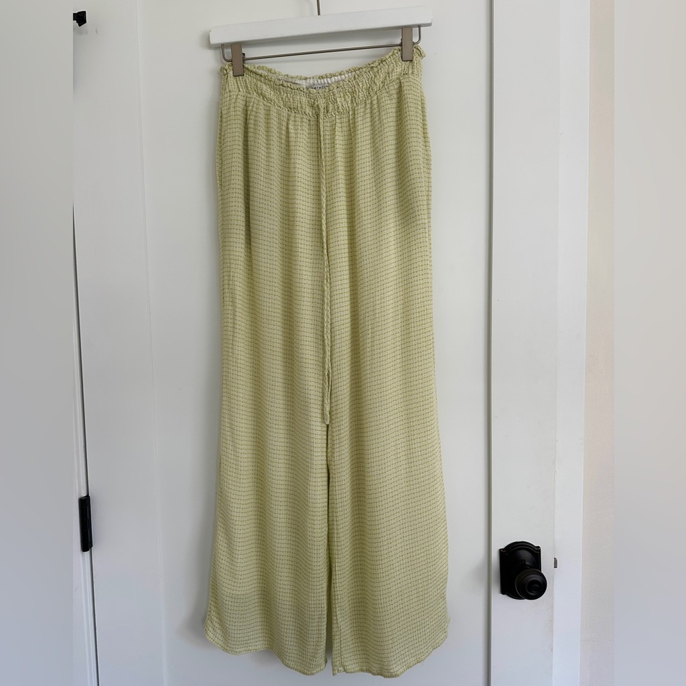 Green Patterned Lounge Pants